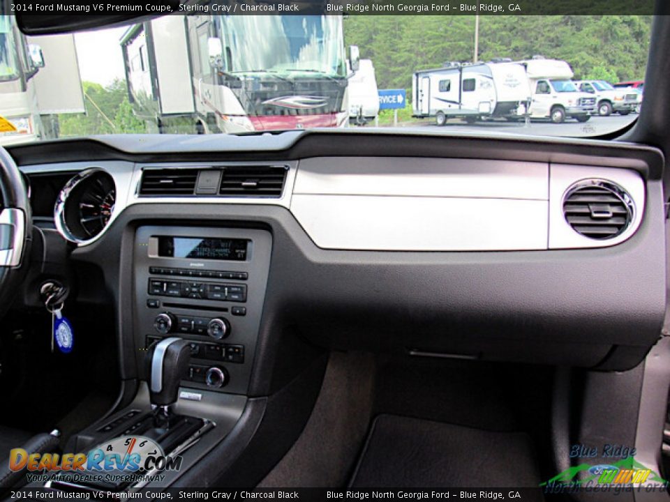 2014 Ford Mustang V6 Premium Coupe Sterling Gray / Charcoal Black Photo #15