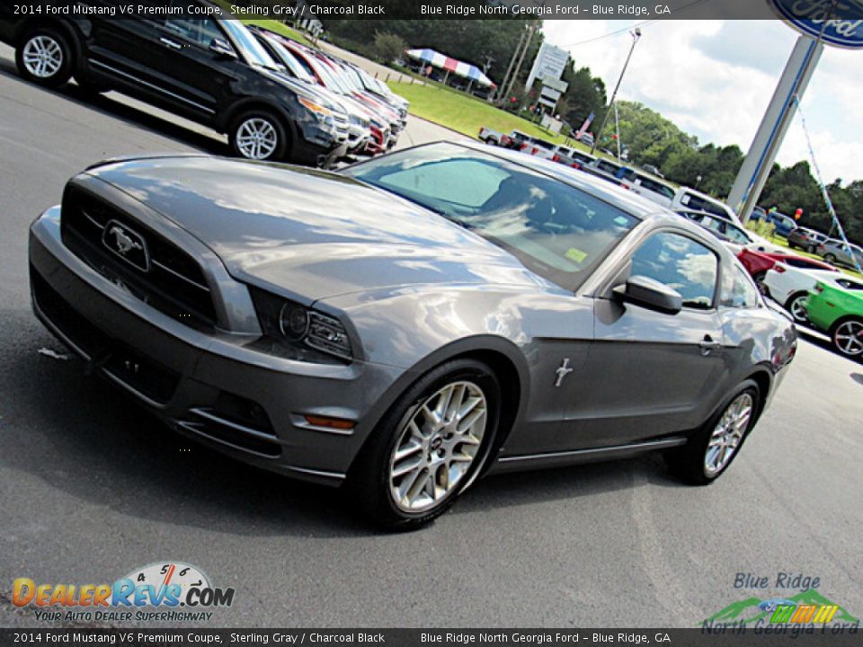 2014 Ford Mustang V6 Premium Coupe Sterling Gray / Charcoal Black Photo #19