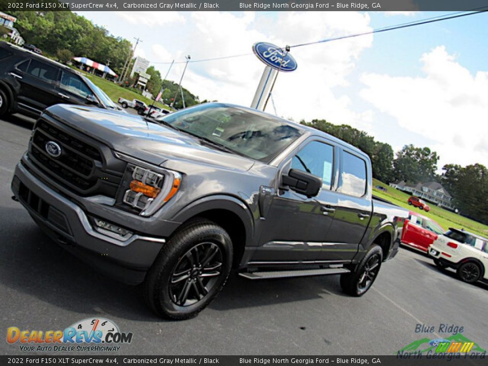 2022 Ford F150 XLT SuperCrew 4x4 Carbonized Gray Metallic / Black Photo #26