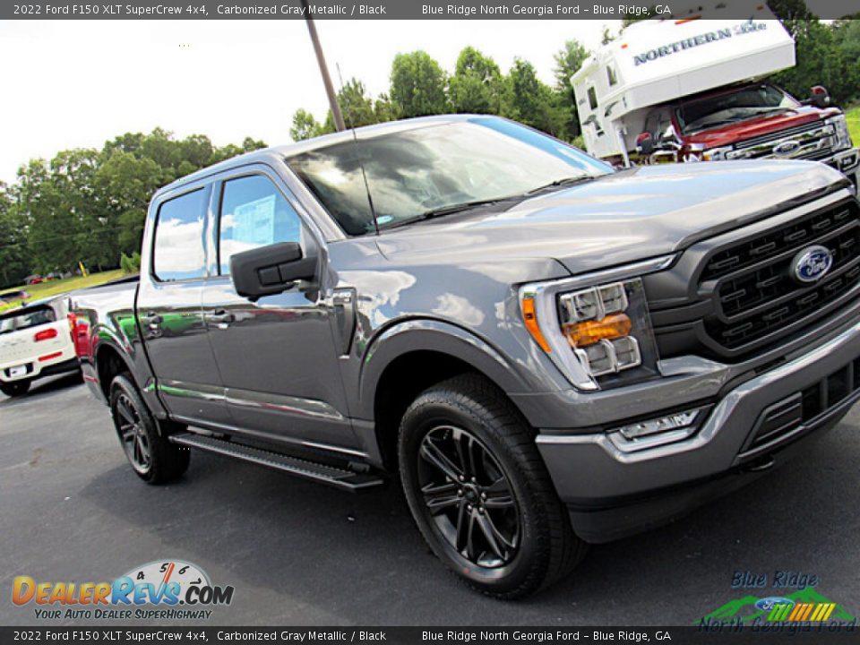 2022 Ford F150 XLT SuperCrew 4x4 Carbonized Gray Metallic / Black Photo #27