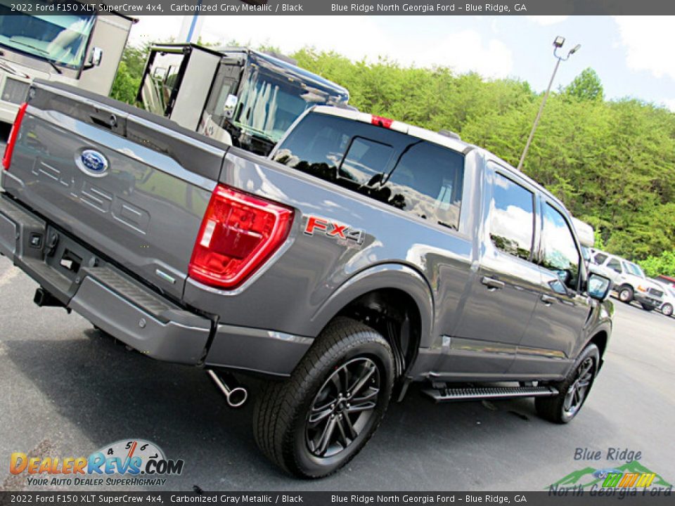 2022 Ford F150 XLT SuperCrew 4x4 Carbonized Gray Metallic / Black Photo #28