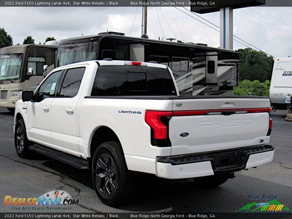 Star White Metallic 2022 Ford F150 Lightning Lariat 4x4 Photo #3