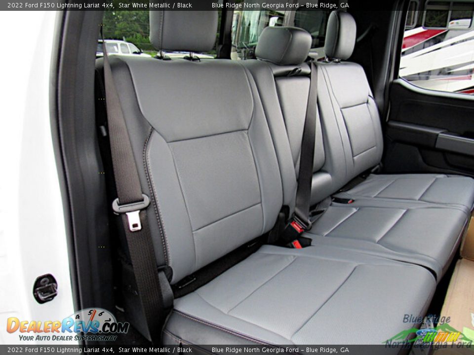 Rear Seat of 2022 Ford F150 Lightning Lariat 4x4 Photo #13