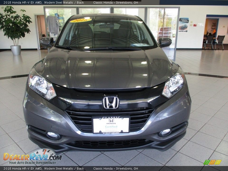 2018 Honda HR-V EX AWD Modern Steel Metallic / Black Photo #2