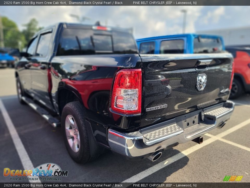 2020 Ram 1500 Big Horn Crew Cab 4x4 Diamond Black Crystal Pearl / Black Photo #3