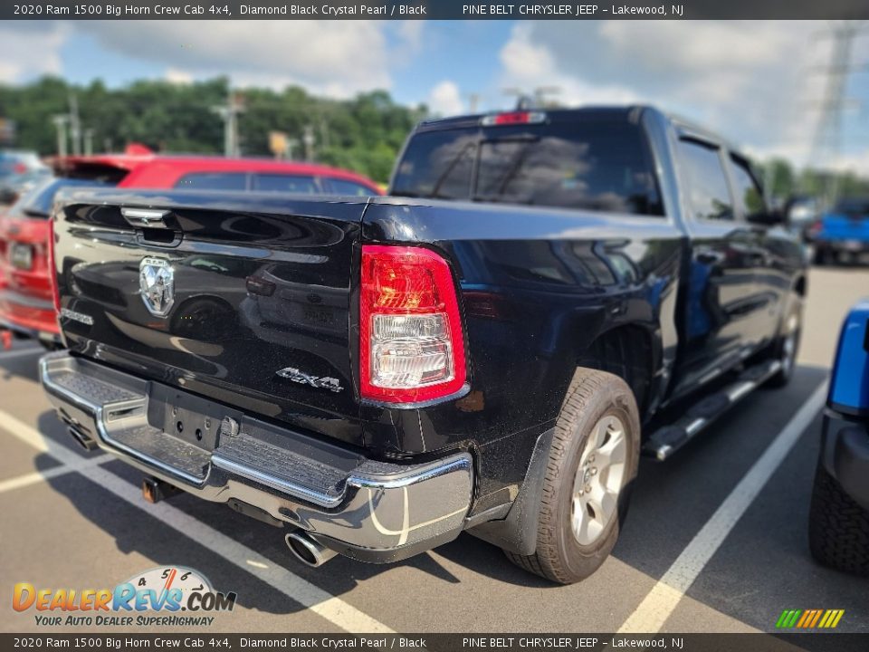 2020 Ram 1500 Big Horn Crew Cab 4x4 Diamond Black Crystal Pearl / Black Photo #4