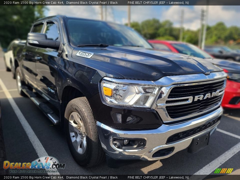2020 Ram 1500 Big Horn Crew Cab 4x4 Diamond Black Crystal Pearl / Black Photo #5