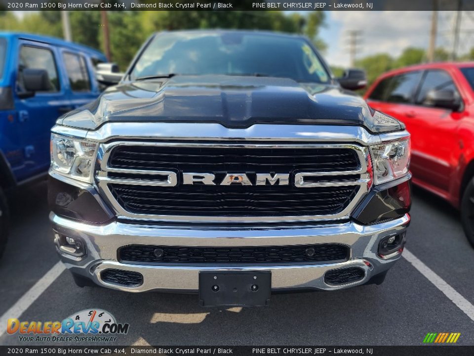 2020 Ram 1500 Big Horn Crew Cab 4x4 Diamond Black Crystal Pearl / Black Photo #6