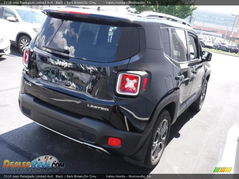 2016 Jeep Renegade Limited 4x4 Black / Bark Brown/Ski Grey Photo #6