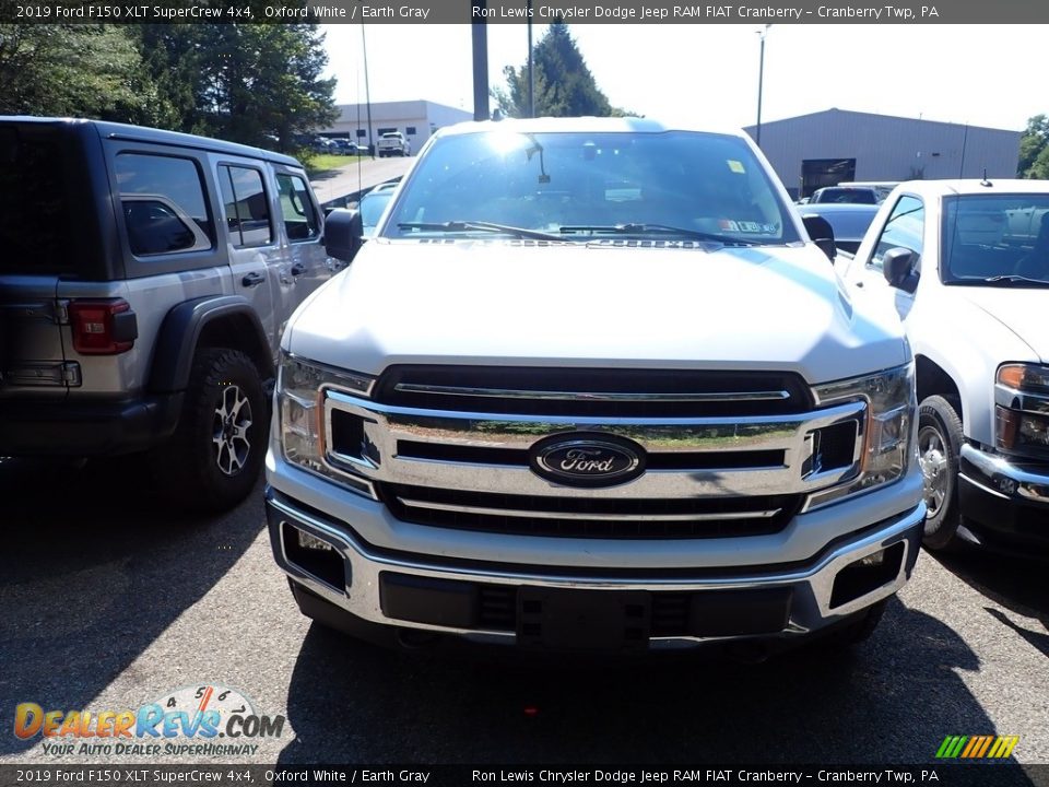 2019 Ford F150 XLT SuperCrew 4x4 Oxford White / Earth Gray Photo #2