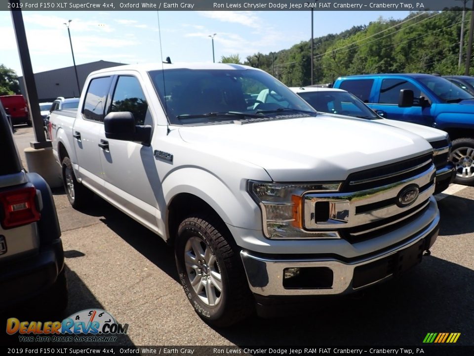 2019 Ford F150 XLT SuperCrew 4x4 Oxford White / Earth Gray Photo #3