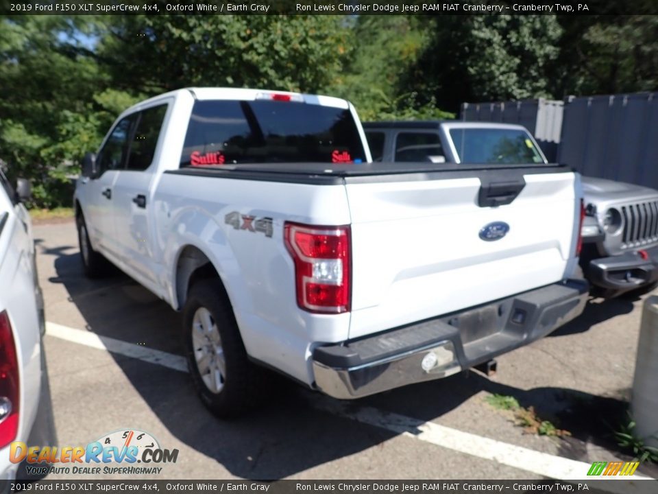 2019 Ford F150 XLT SuperCrew 4x4 Oxford White / Earth Gray Photo #4