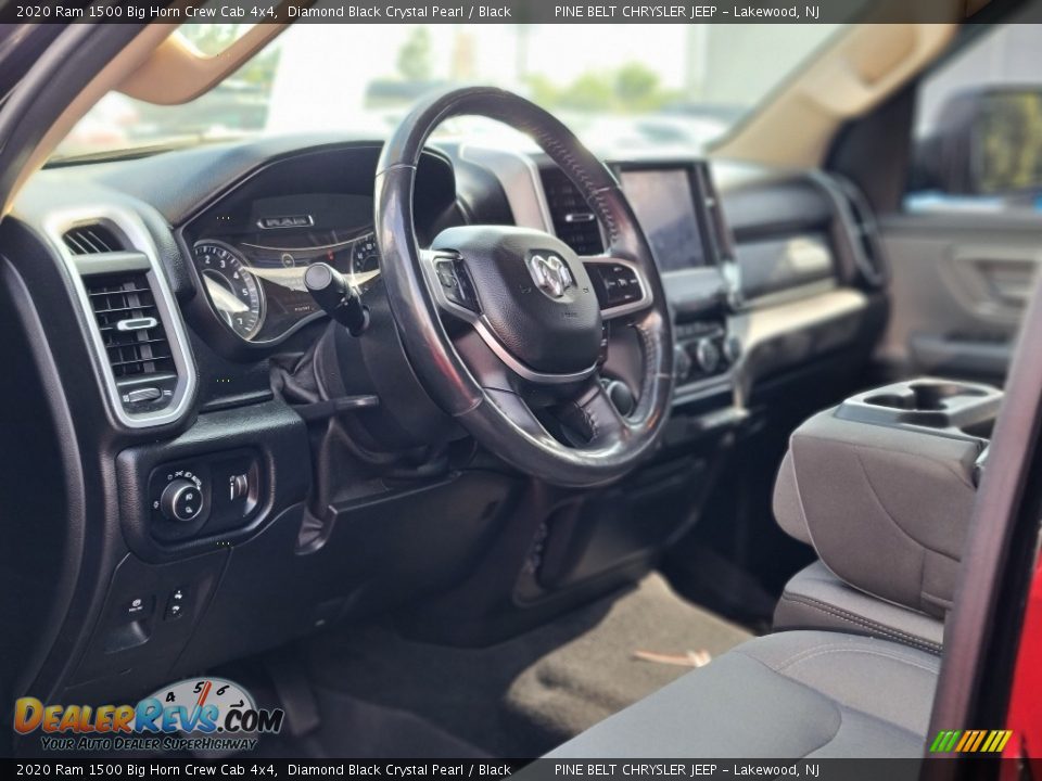 2020 Ram 1500 Big Horn Crew Cab 4x4 Diamond Black Crystal Pearl / Black Photo #11