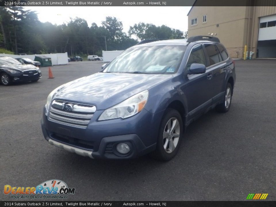 2014 Subaru Outback 2.5i Limited Twilight Blue Metallic / Ivory Photo #1