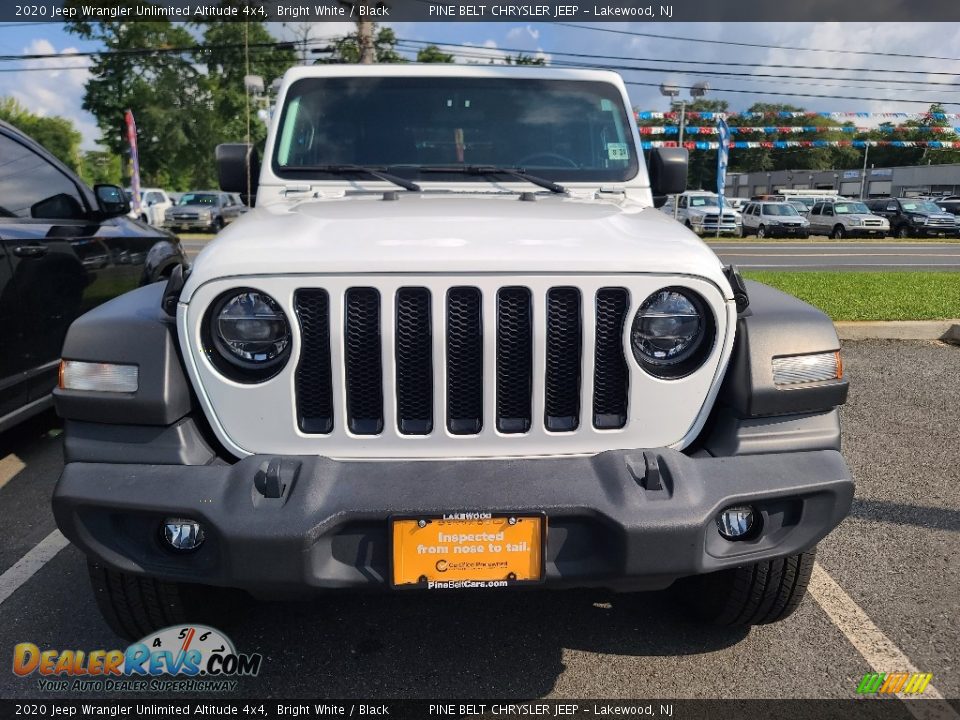 2020 Jeep Wrangler Unlimited Altitude 4x4 Bright White / Black Photo #8