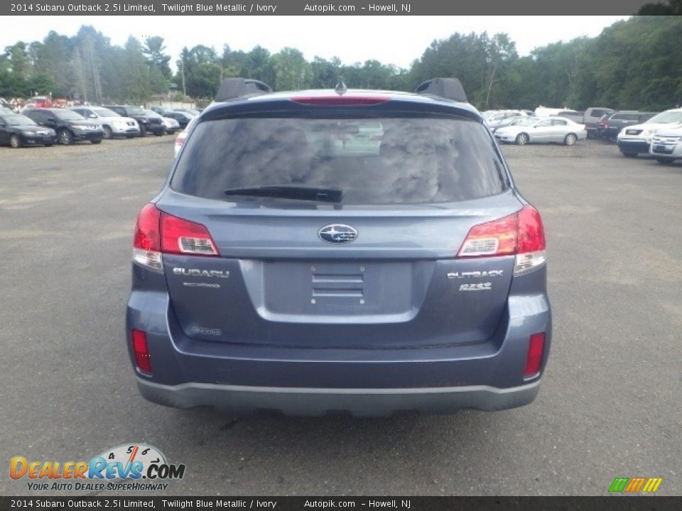 2014 Subaru Outback 2.5i Limited Twilight Blue Metallic / Ivory Photo #6