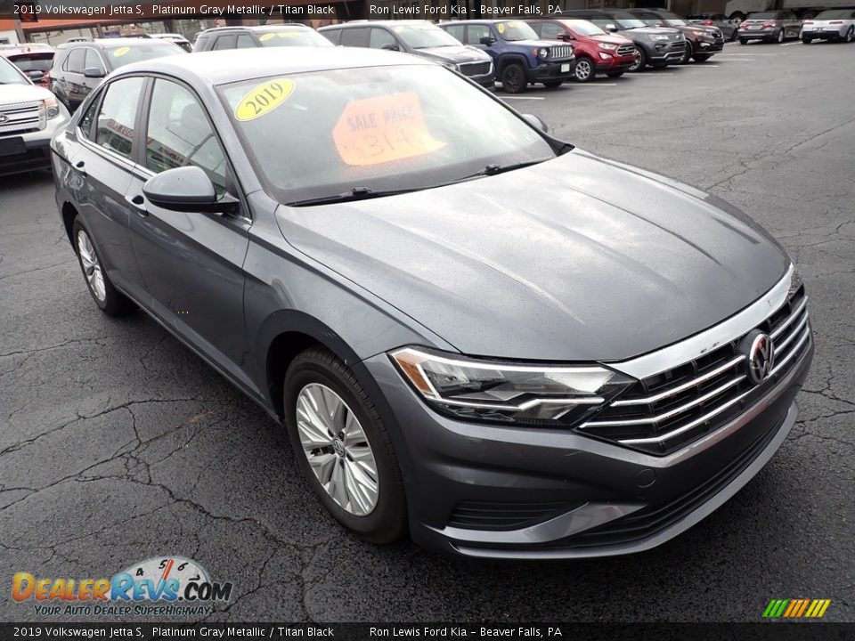 2019 Volkswagen Jetta S Platinum Gray Metallic / Titan Black Photo #2