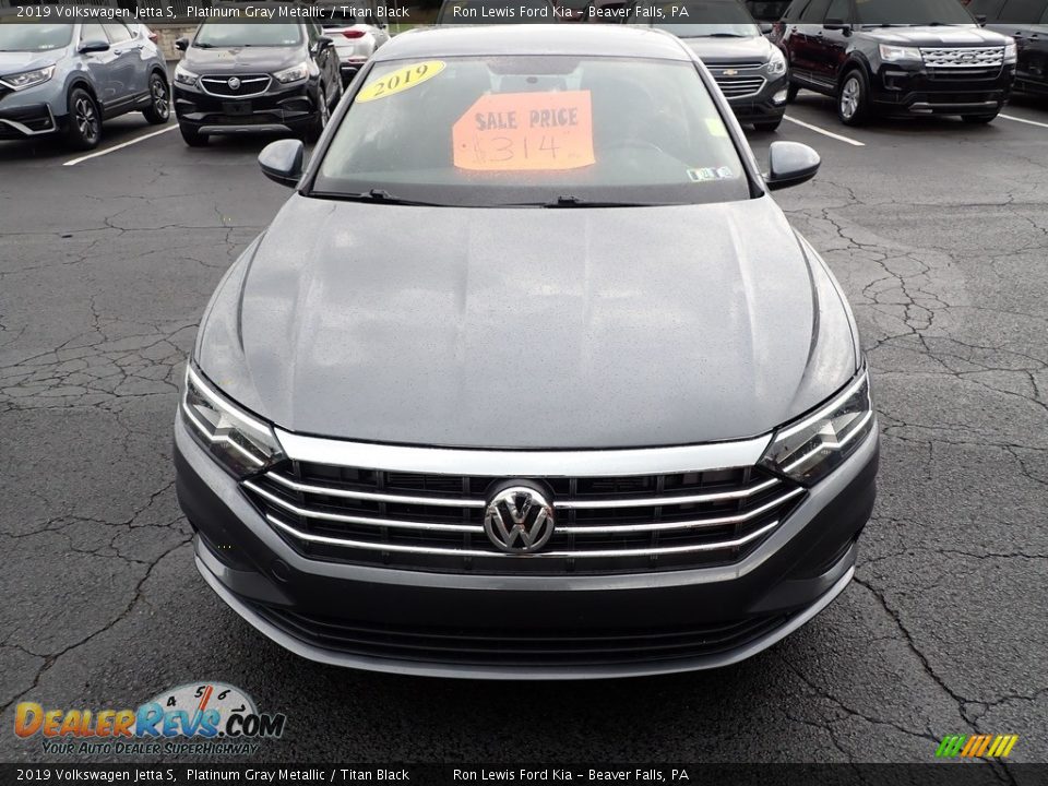 2019 Volkswagen Jetta S Platinum Gray Metallic / Titan Black Photo #3