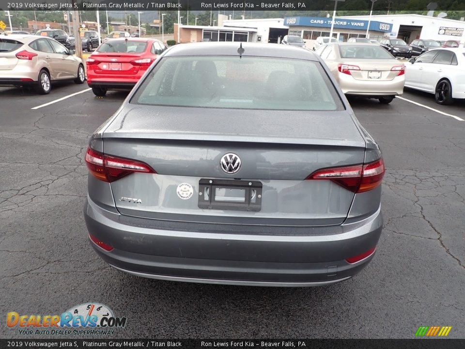 2019 Volkswagen Jetta S Platinum Gray Metallic / Titan Black Photo #7