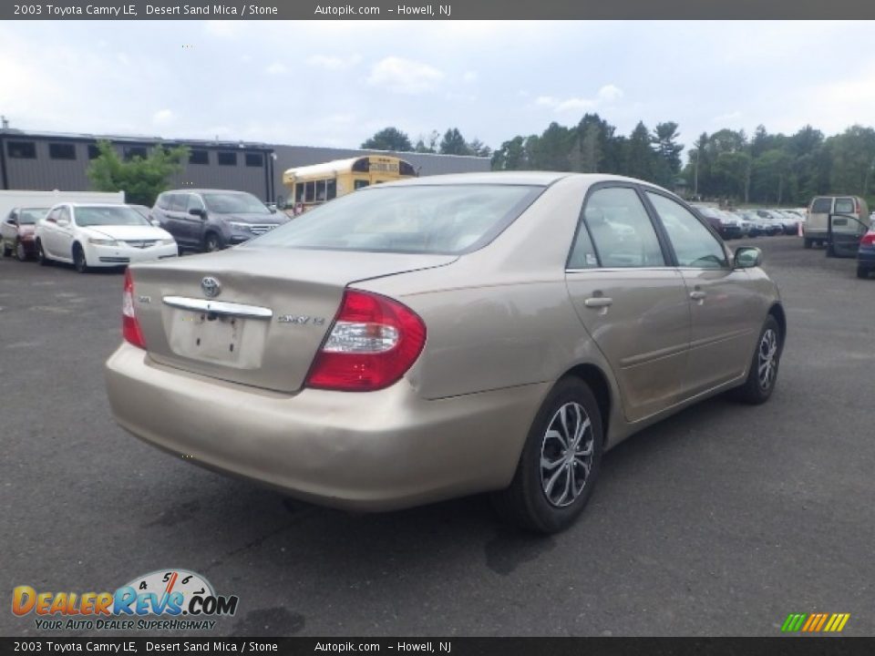 2003 Toyota Camry LE Desert Sand Mica / Stone Photo #7