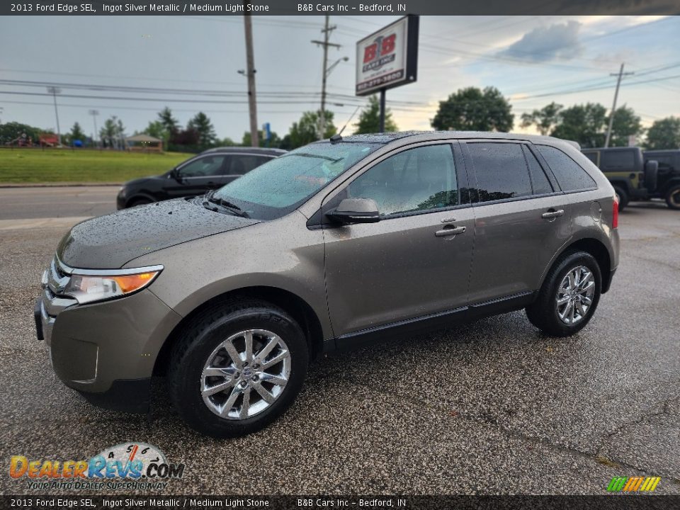 2013 Ford Edge SEL Ingot Silver Metallic / Medium Light Stone Photo #1