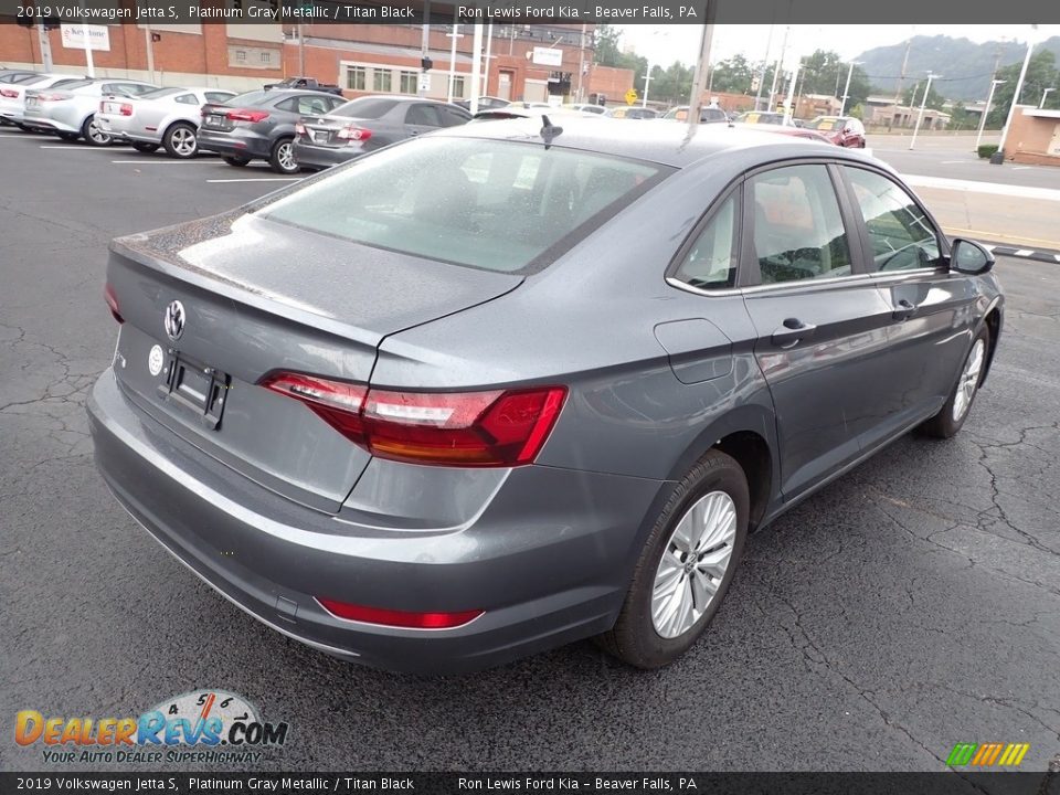 2019 Volkswagen Jetta S Platinum Gray Metallic / Titan Black Photo #8