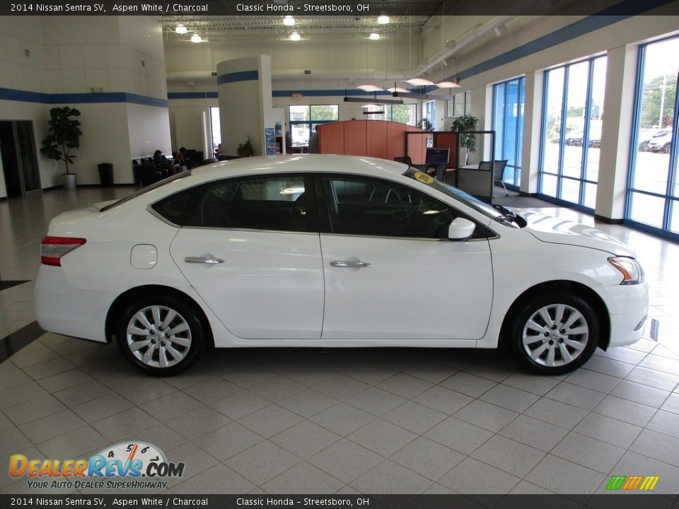 2014 Nissan Sentra SV Aspen White / Charcoal Photo #4