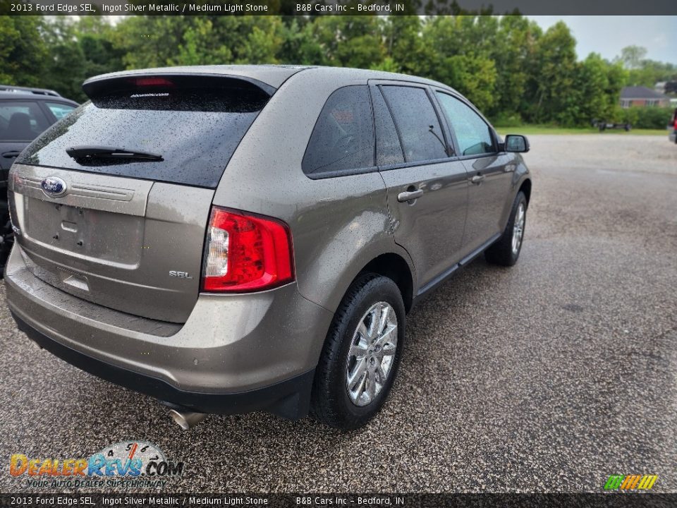 2013 Ford Edge SEL Ingot Silver Metallic / Medium Light Stone Photo #4