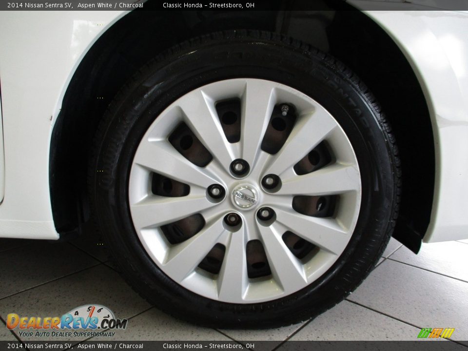 2014 Nissan Sentra SV Aspen White / Charcoal Photo #5