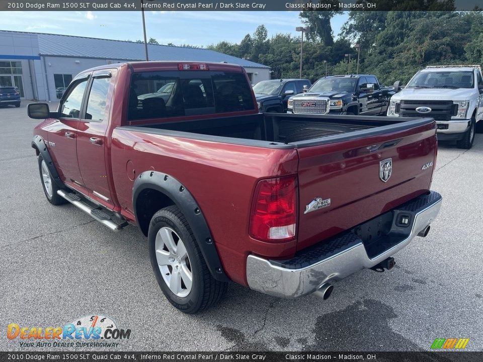 2010 Dodge Ram 1500 SLT Quad Cab 4x4 Inferno Red Crystal Pearl / Dark Slate Gray Photo #2