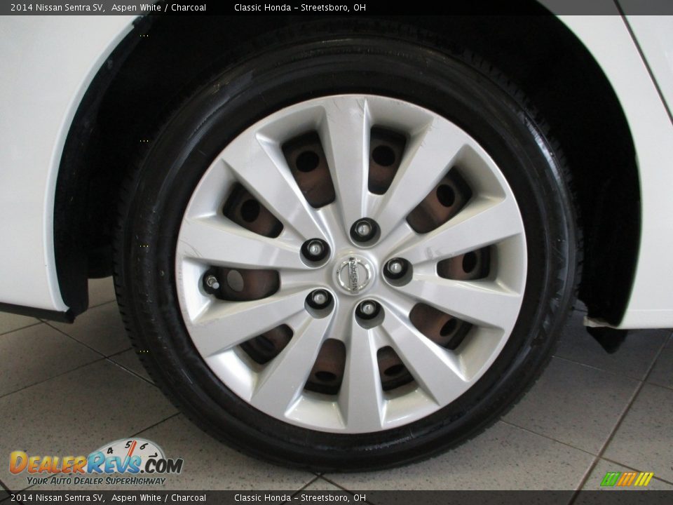 2014 Nissan Sentra SV Aspen White / Charcoal Photo #6