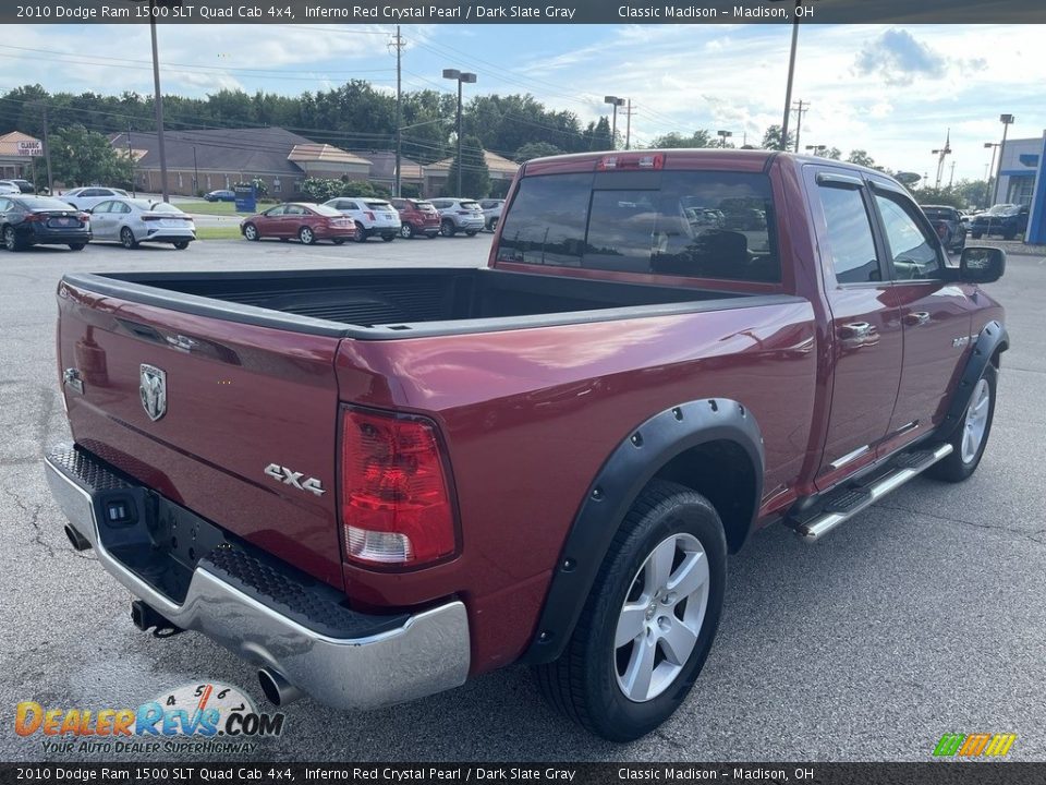 2010 Dodge Ram 1500 SLT Quad Cab 4x4 Inferno Red Crystal Pearl / Dark Slate Gray Photo #3