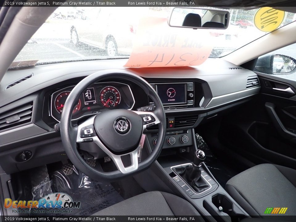 Titan Black Interior - 2019 Volkswagen Jetta S Photo #13