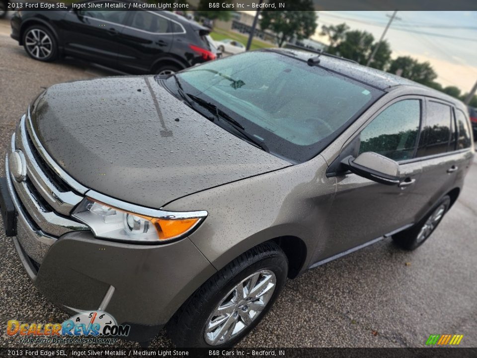 2013 Ford Edge SEL Ingot Silver Metallic / Medium Light Stone Photo #7