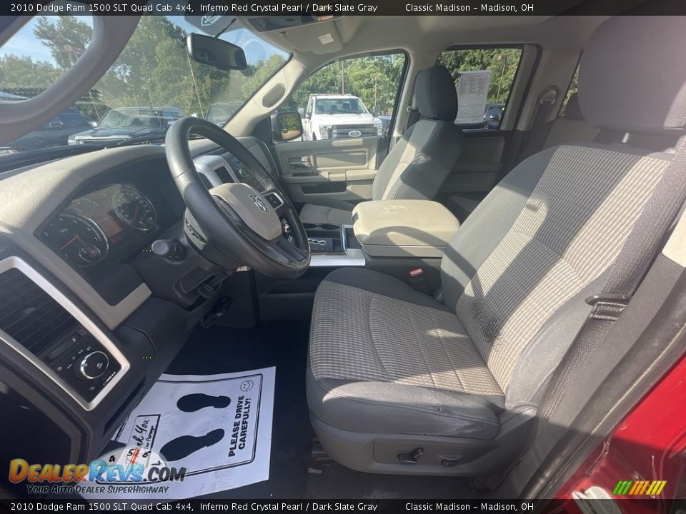 2010 Dodge Ram 1500 SLT Quad Cab 4x4 Inferno Red Crystal Pearl / Dark Slate Gray Photo #6