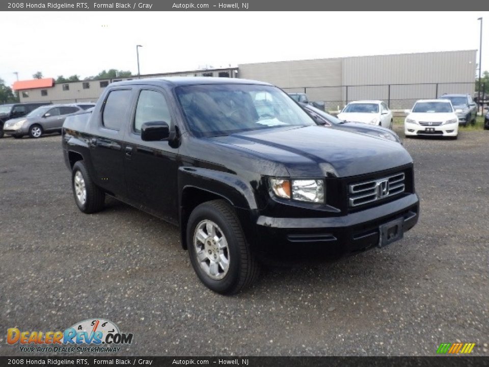 2008 Honda Ridgeline RTS Formal Black / Gray Photo #4