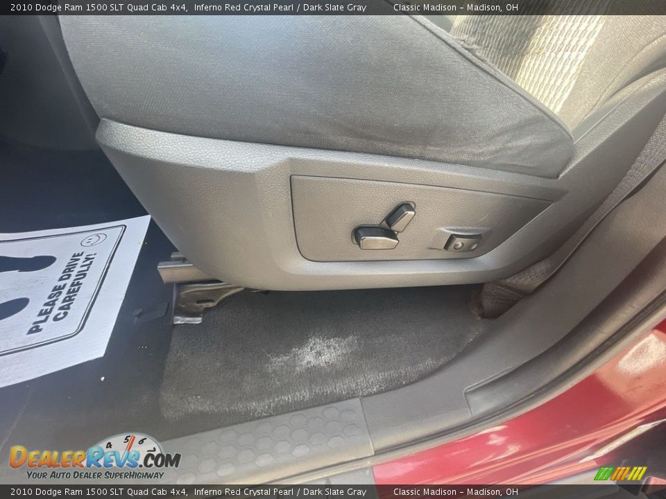 2010 Dodge Ram 1500 SLT Quad Cab 4x4 Inferno Red Crystal Pearl / Dark Slate Gray Photo #7
