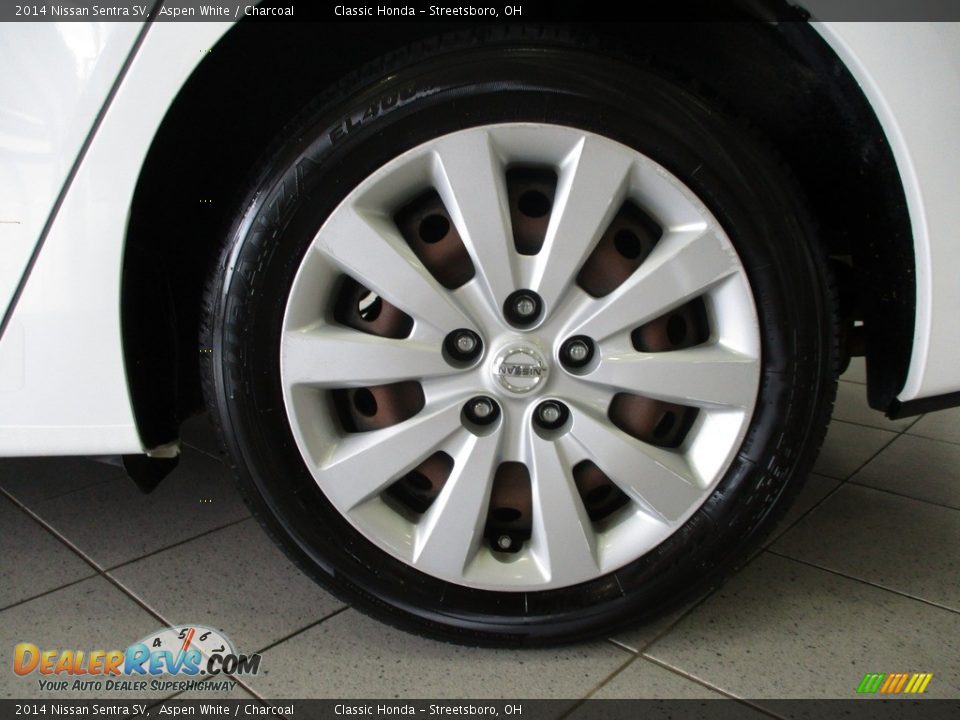 2014 Nissan Sentra SV Aspen White / Charcoal Photo #11