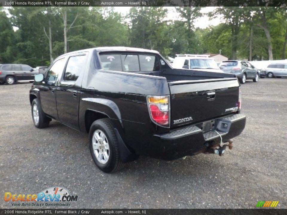 2008 Honda Ridgeline RTS Formal Black / Gray Photo #5