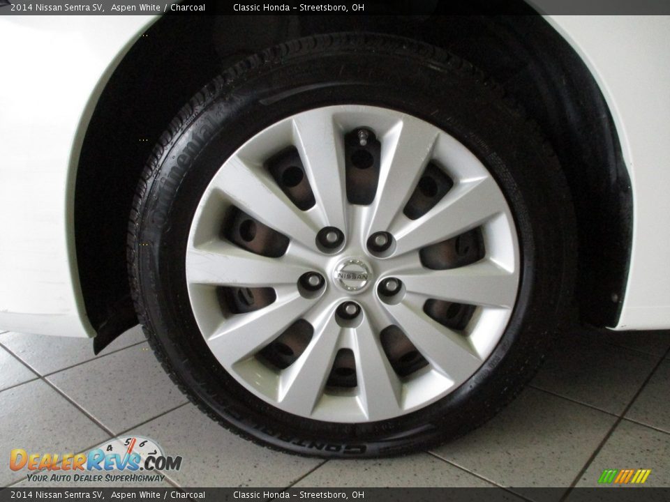 2014 Nissan Sentra SV Aspen White / Charcoal Photo #12