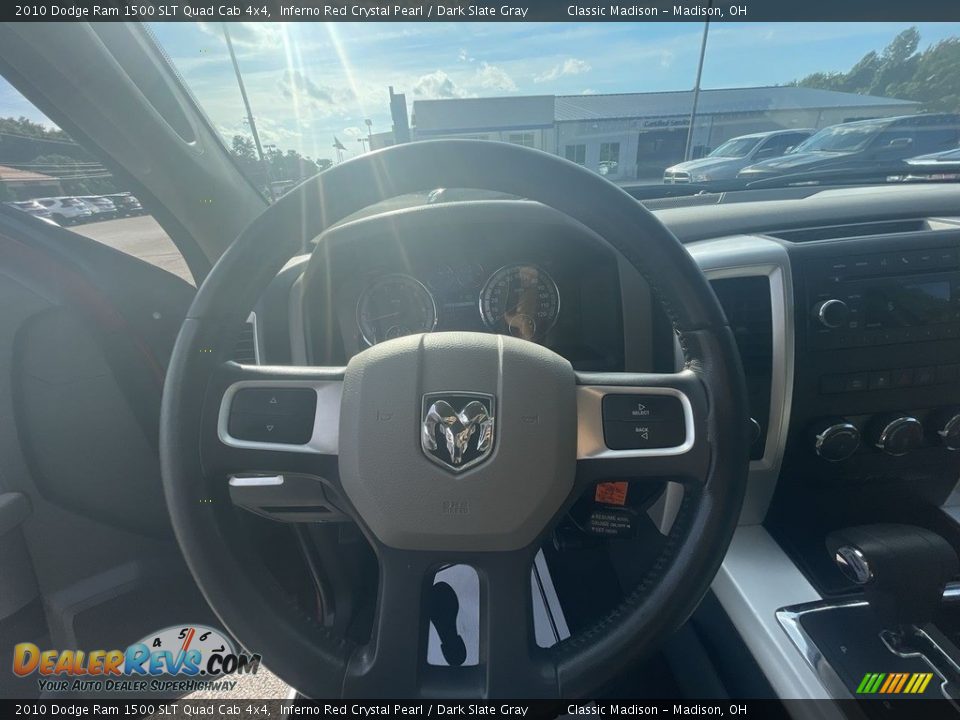 2010 Dodge Ram 1500 SLT Quad Cab 4x4 Inferno Red Crystal Pearl / Dark Slate Gray Photo #9