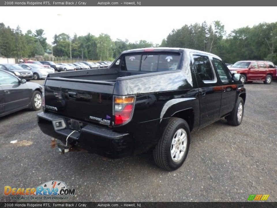 2008 Honda Ridgeline RTS Formal Black / Gray Photo #7