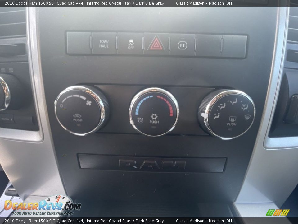 2010 Dodge Ram 1500 SLT Quad Cab 4x4 Inferno Red Crystal Pearl / Dark Slate Gray Photo #12