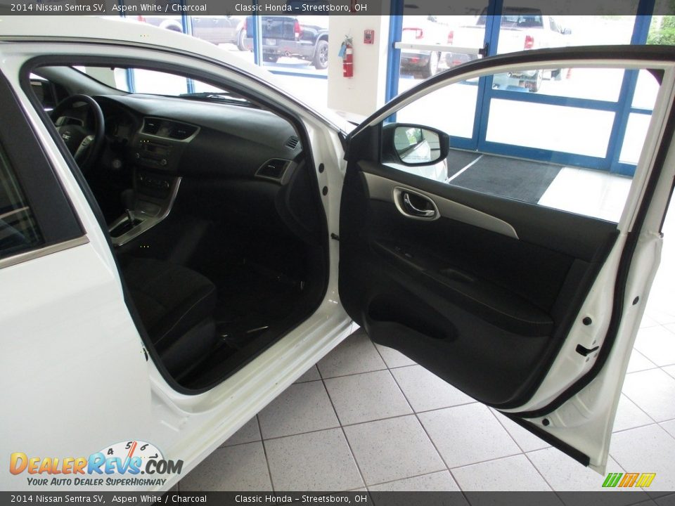 2014 Nissan Sentra SV Aspen White / Charcoal Photo #16
