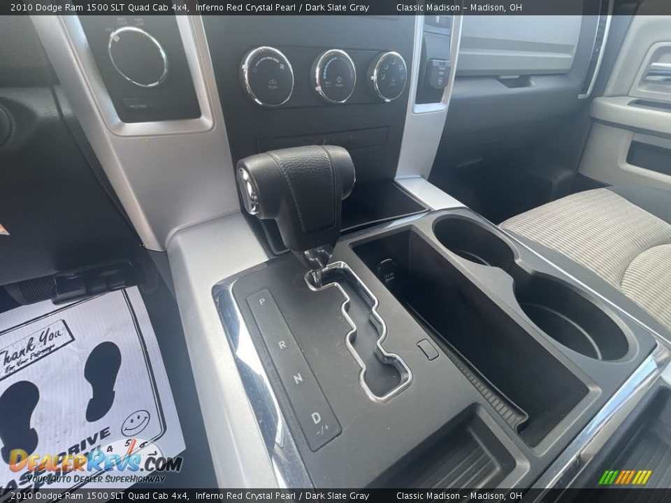 2010 Dodge Ram 1500 SLT Quad Cab 4x4 Inferno Red Crystal Pearl / Dark Slate Gray Photo #13