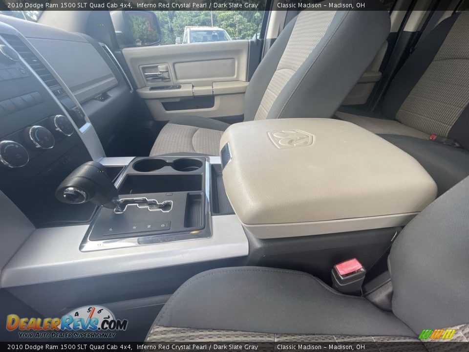 2010 Dodge Ram 1500 SLT Quad Cab 4x4 Inferno Red Crystal Pearl / Dark Slate Gray Photo #14