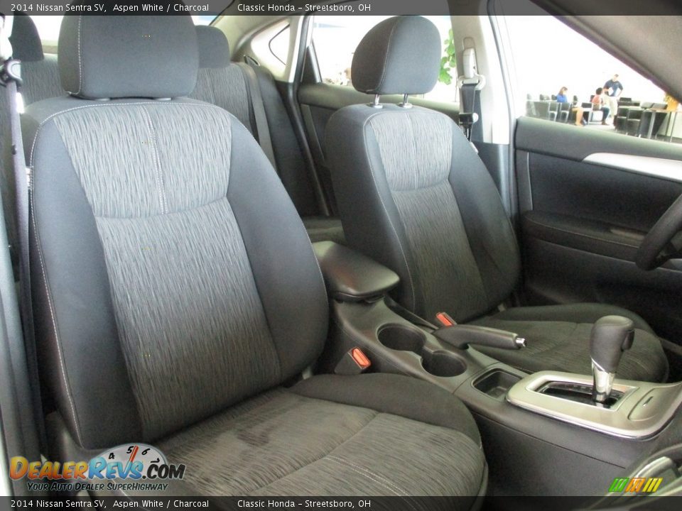 2014 Nissan Sentra SV Aspen White / Charcoal Photo #18