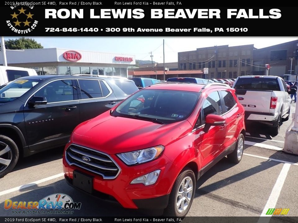 2019 Ford EcoSport SE 4WD Race Red / Ebony Black Photo #1