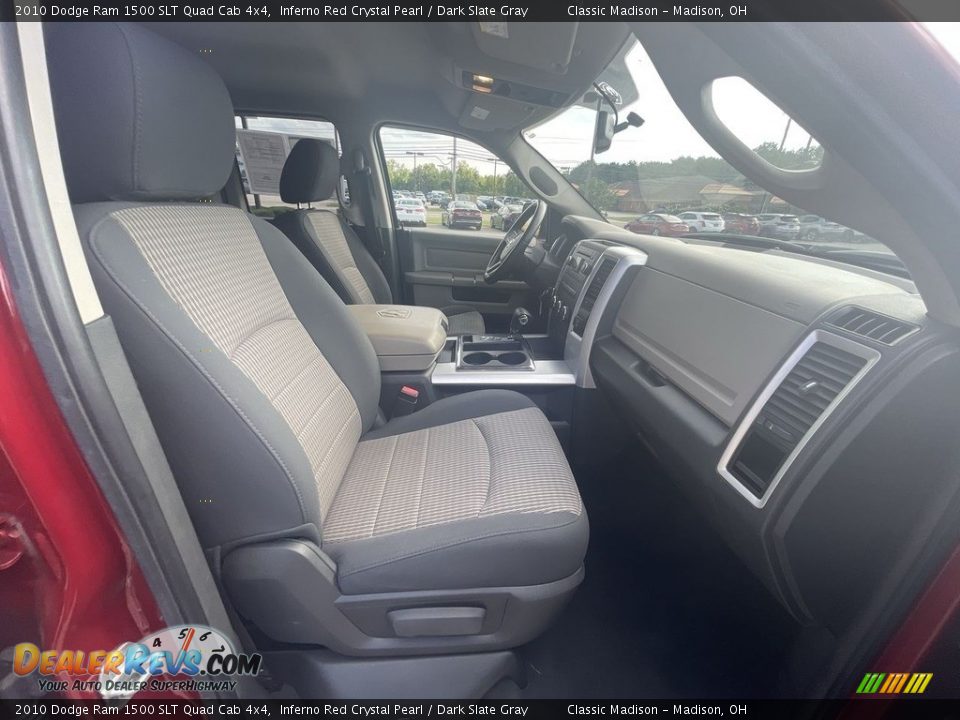 2010 Dodge Ram 1500 SLT Quad Cab 4x4 Inferno Red Crystal Pearl / Dark Slate Gray Photo #17