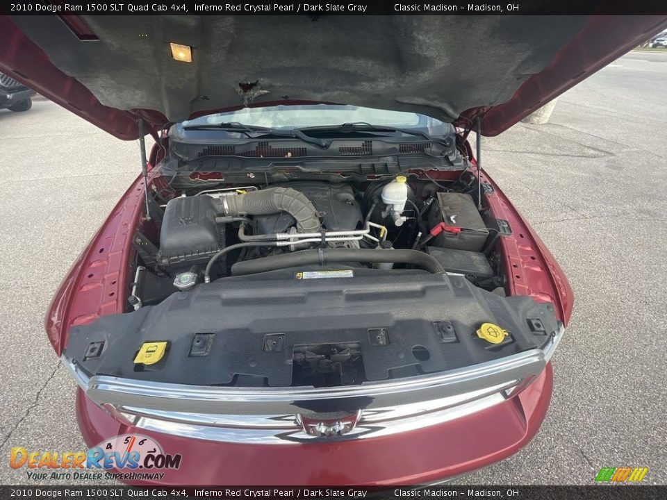 2010 Dodge Ram 1500 SLT Quad Cab 4x4 Inferno Red Crystal Pearl / Dark Slate Gray Photo #18